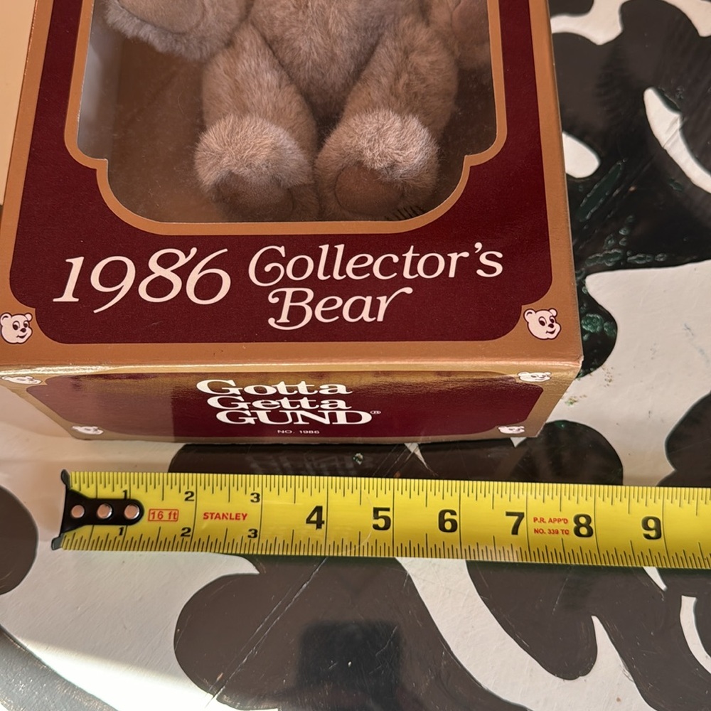 New In Box. GUND Limited Edition Bear. 1986. - Picture 10 of 10